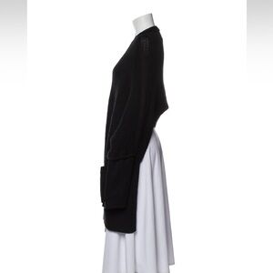 KAUFMANFRANCO Cropped Back Open Front Sweater L